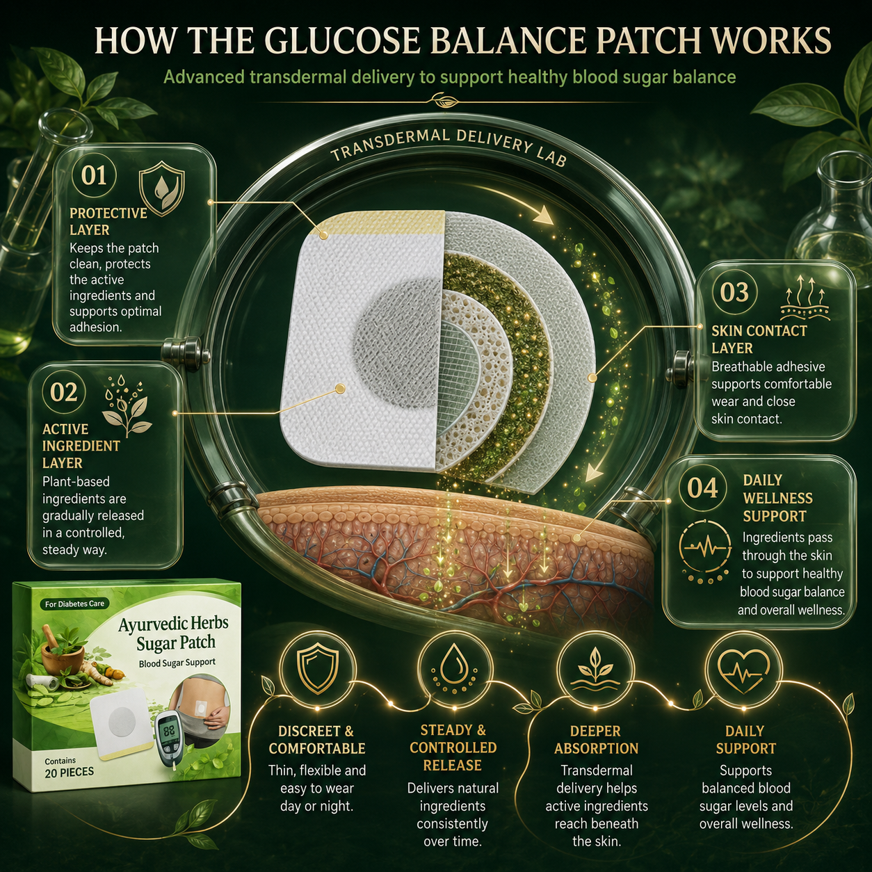 Lumemarts® Ayurvedic Herbs Sugar Patch-DHH
