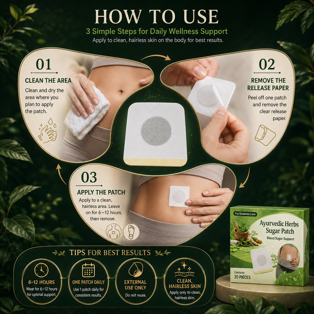 Lumemarts® Ayurvedic Herbs Sugar Patch-DHH