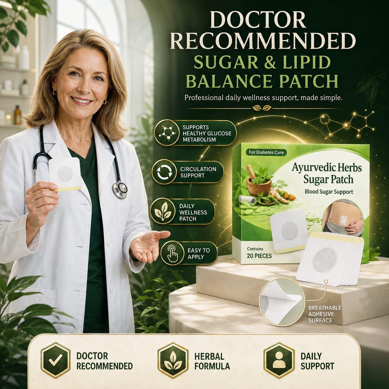 Lumemarts® Ayurvedic Herbs Sugar Patch-DHH